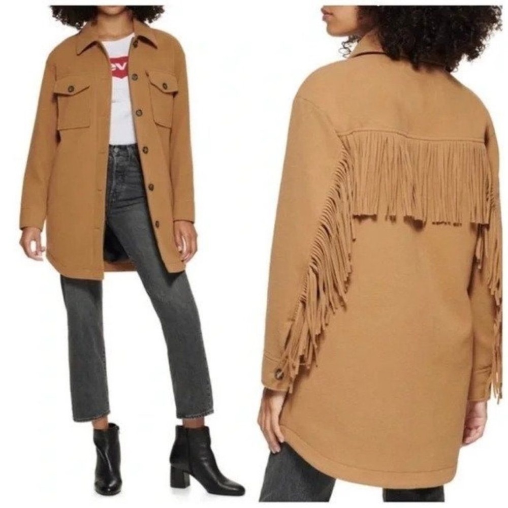 Levi's Camel Fringe Utility Jacket